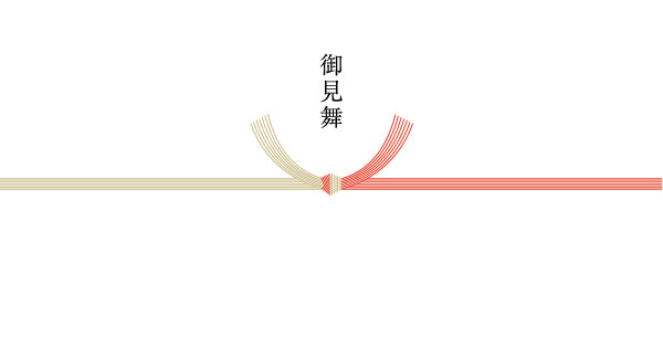 御見舞(紅白結び切)